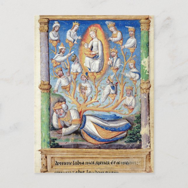 Postal El árbol de Jesse (Anverso)