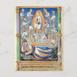 Postal El árbol de Jesse