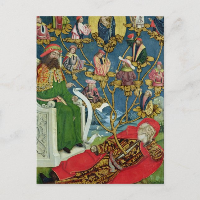 Postal El árbol de Jesse, del Altar Domo, 1499 (Anverso)