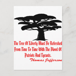 Postal El Árbol De La Libertad Debe Refrescarse Desde El 