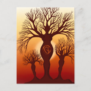 Postal El árbol de la maternidad