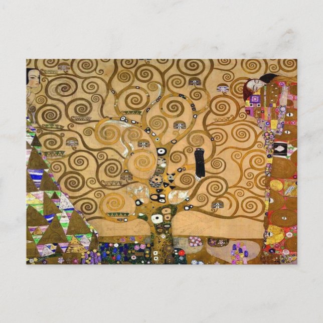 Postal El árbol de la vida de Gustav Klimt Postcard (Anverso)
