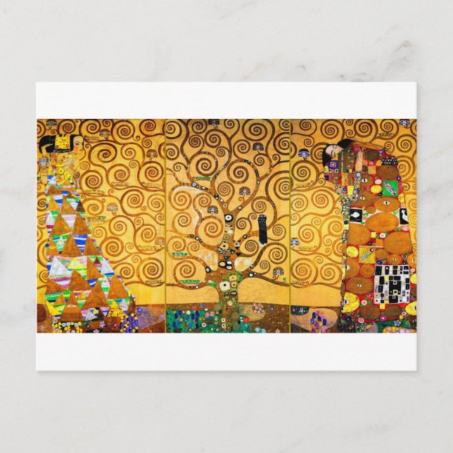 Postal El árbol de la vida, Klimt Postcard (Anverso)