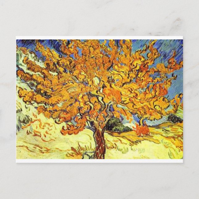 Postal El árbol de las moras, Vincent Van Gogh (Anverso)