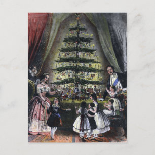 Postal El árbol de Navidad de la Reina Victoria