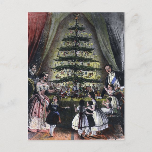 Postal El árbol de Navidad de la Reina Victoria (Anverso)