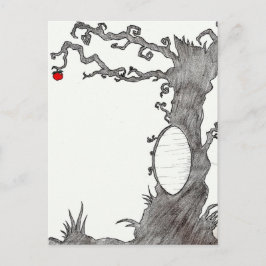 Postal El árbol mágico de Blancanieves