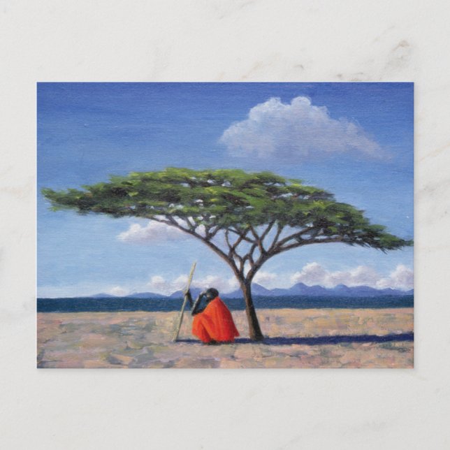 Postal El árbol sombreado 1992 (Anverso)