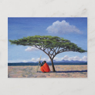 Postal El árbol sombreado 1992