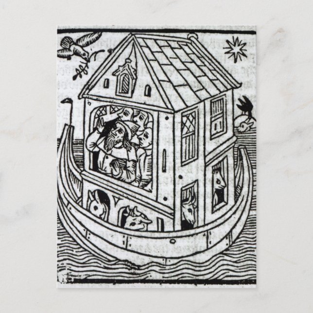 Postal El arca de Noé (Anverso)