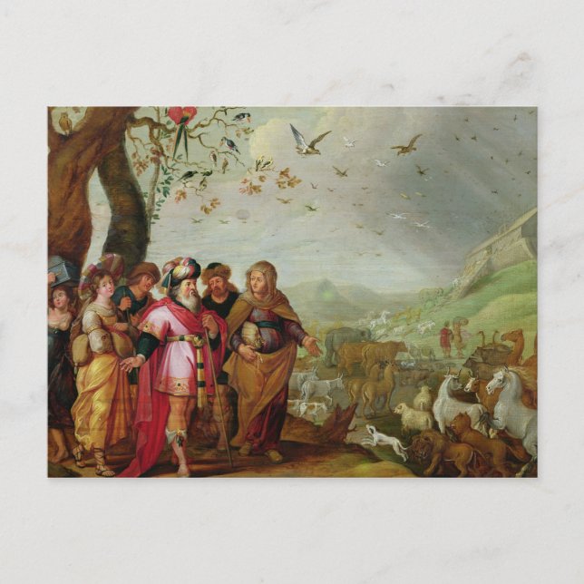 Postal El arca de Noé (Anverso)