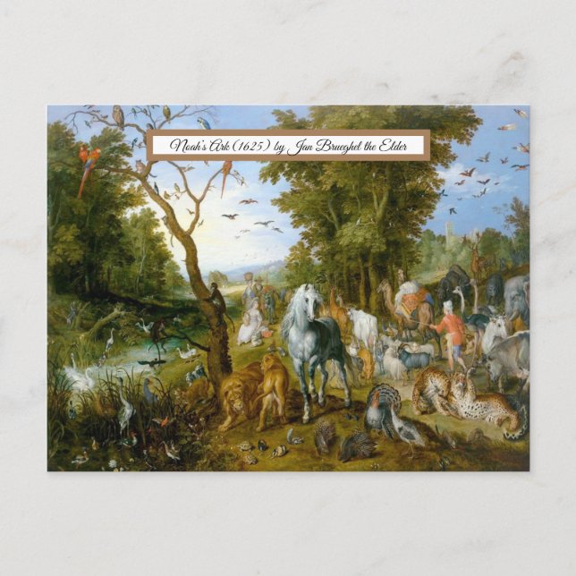 Postal El arca de Noé (Anverso)