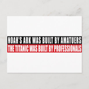 Postal El Arca de Noé fue construida por Amatuers...