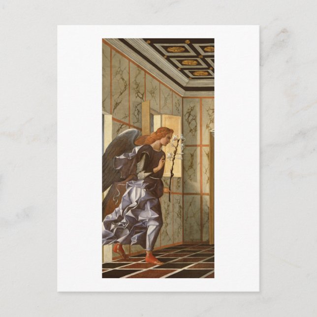 Postal El Arcángel Gabriel, de The Annunciation Dispty (Anverso)