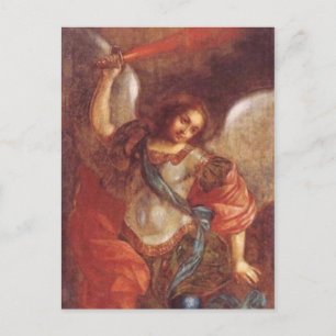 Postal El Arcángel San Mijaíl por Vladimir Borovikovsky