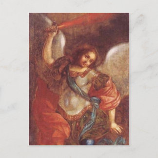 Postal El Arcángel San Mijaíl por Vladimir Borovikovsky