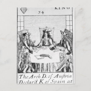Postal El archiduque de Austria fue declarado rey de Espa