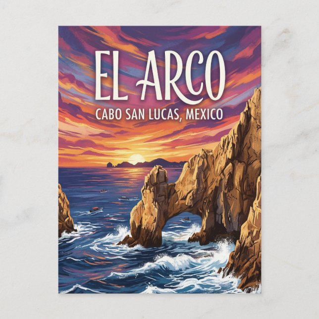 Postal El Arco de Cabo San Lucas (Anverso)