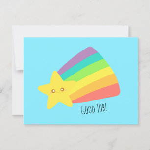 Postal El arcoiris de una estrella corta