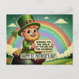 Postal el arcoiris en el Día de St. Paddy