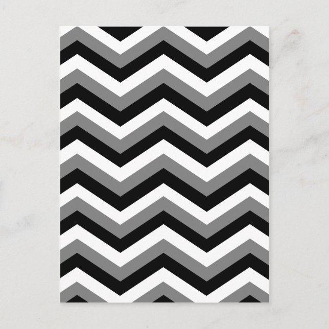 Postal EL ÁREA GRIS (un diseño zig zag) ~ (Anverso)