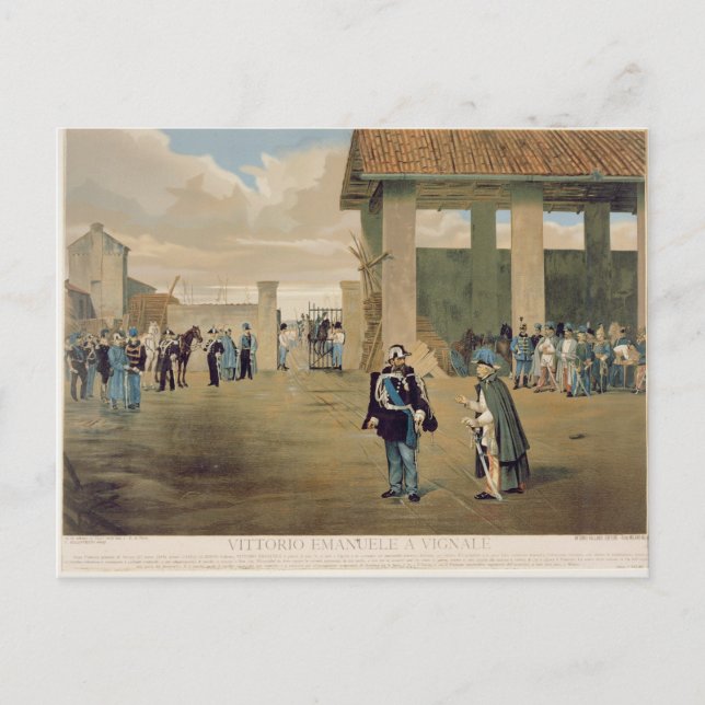 Postal El armisticio de Vignale (Anverso)