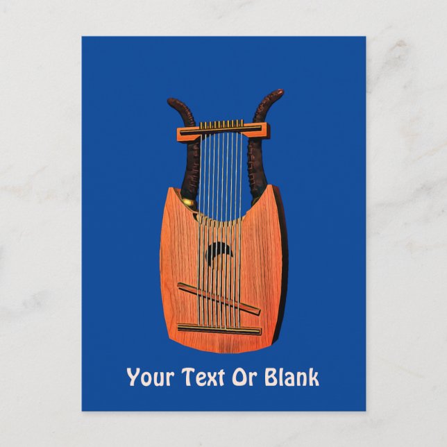 Postal El arpa de King David (Anverso)