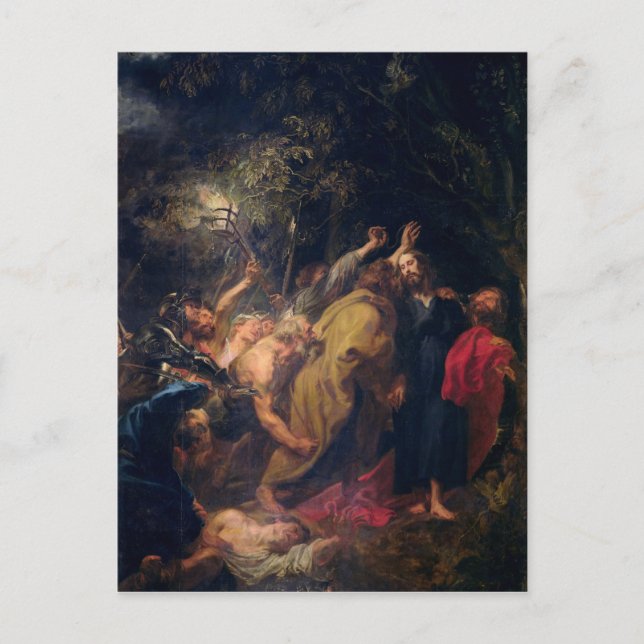 Postal El arresto de Cristo en los jardines, c.1628-30 (Anverso)