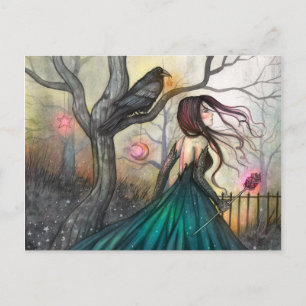 Postal El Arte de Fantasía Mística de Molly Harrison