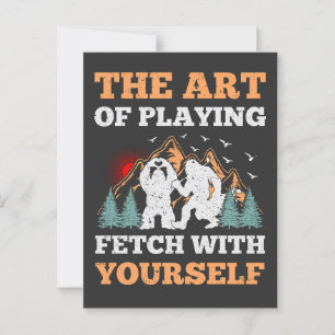 Postal El arte de jugar al golf con tu propio divertido g