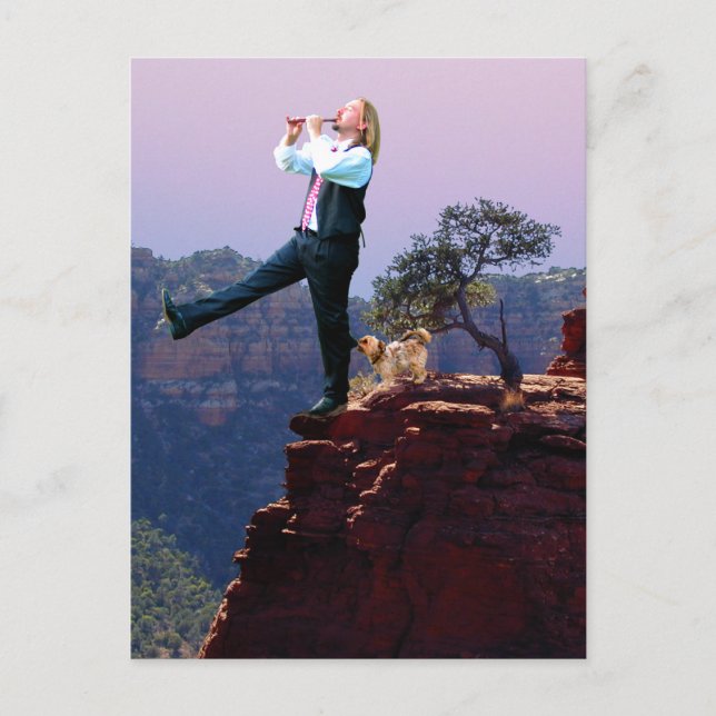 Postal El arte de la carta de Tonto Tarot (Anverso)