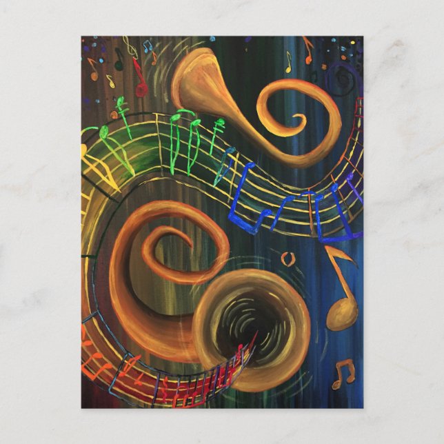 Postal El arte de la música (Anverso)