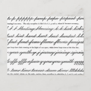 Postal El arte de la Penmanhip