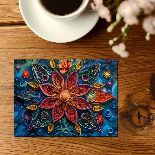Postal El arte floral de Quilling (Subido por el creador)