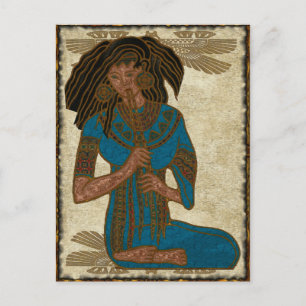 Postal El arte folclórico egipcio