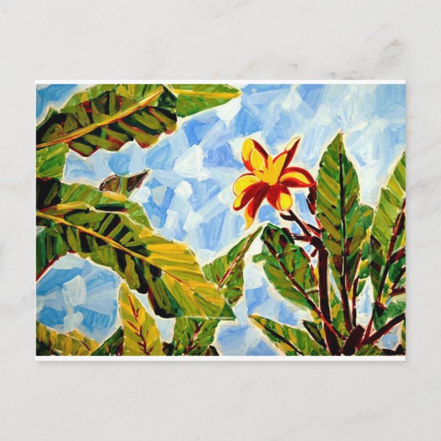 Postal El arte hawaiano de Kristin (Anverso)