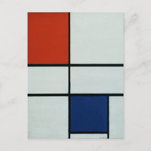 Postal El arte moderno de Mondrian Piet