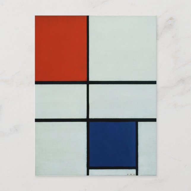 Postal El arte moderno de Mondrian Piet (Anverso)