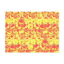 El arte pop de burbuja roja y amarilla