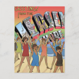 Postal El arte vintage de Jersey Shore Greetings