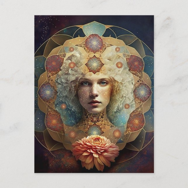 Postal El arte visionario de Mandala (Anverso)