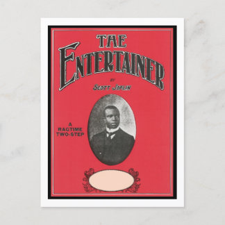 Postal El artista Scott Joplin Vintage Songbook Cove