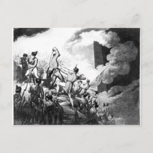 Postal El asalto de Badajoz, 6 de abril de 1812