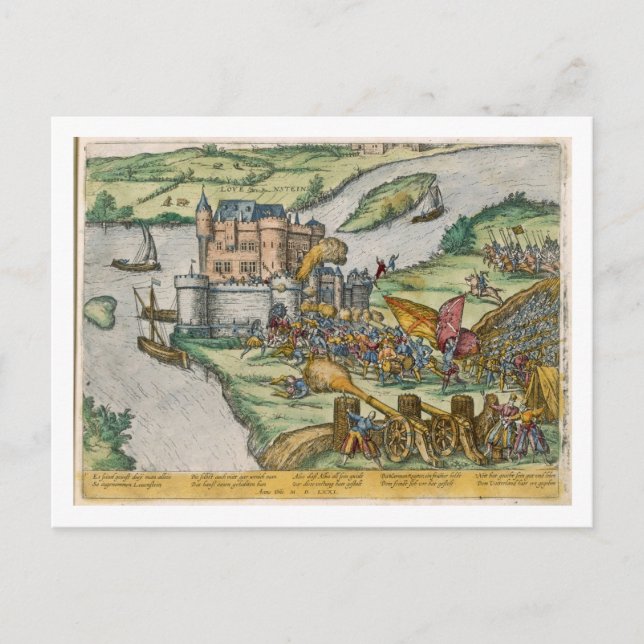 Postal El asedio de Lovaina y el heroísmo de Harman Reu (Anverso)