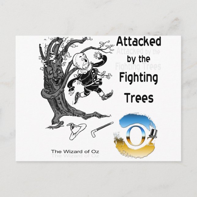Postal El asistente de OZ (Anverso)