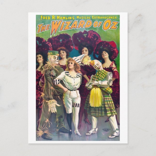 Postal El asistente de Oz (Anverso)