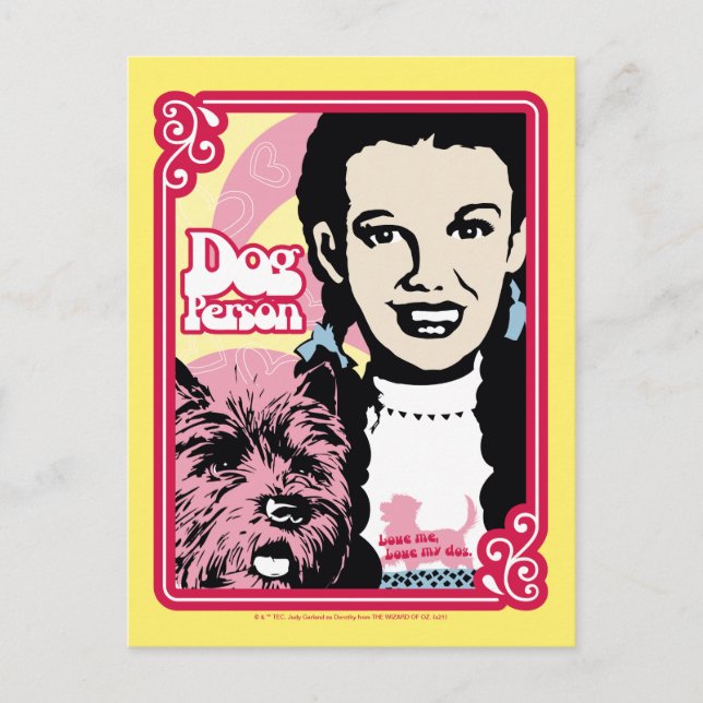 Postal El Asistente De Oz™ | Dorothy™ y Toto™ - Perro (Anverso)