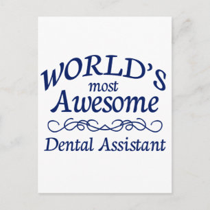 Postal El asistente dental más asombroso del mundo