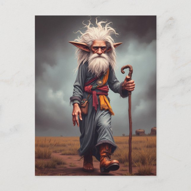 Postal El asistente Wandering Elf (Anverso)