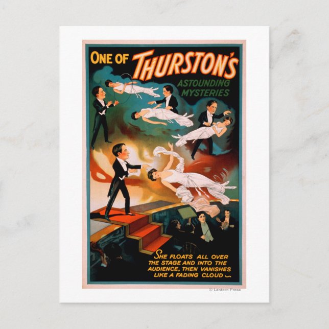 Postal El asombroso Poster mágico de los misterios de Thu (Anverso)